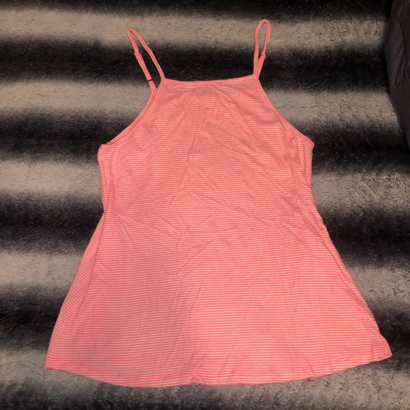 Cherish Pink/White Striped Tank W/Side Pockets (M) - Picture 5 of 10